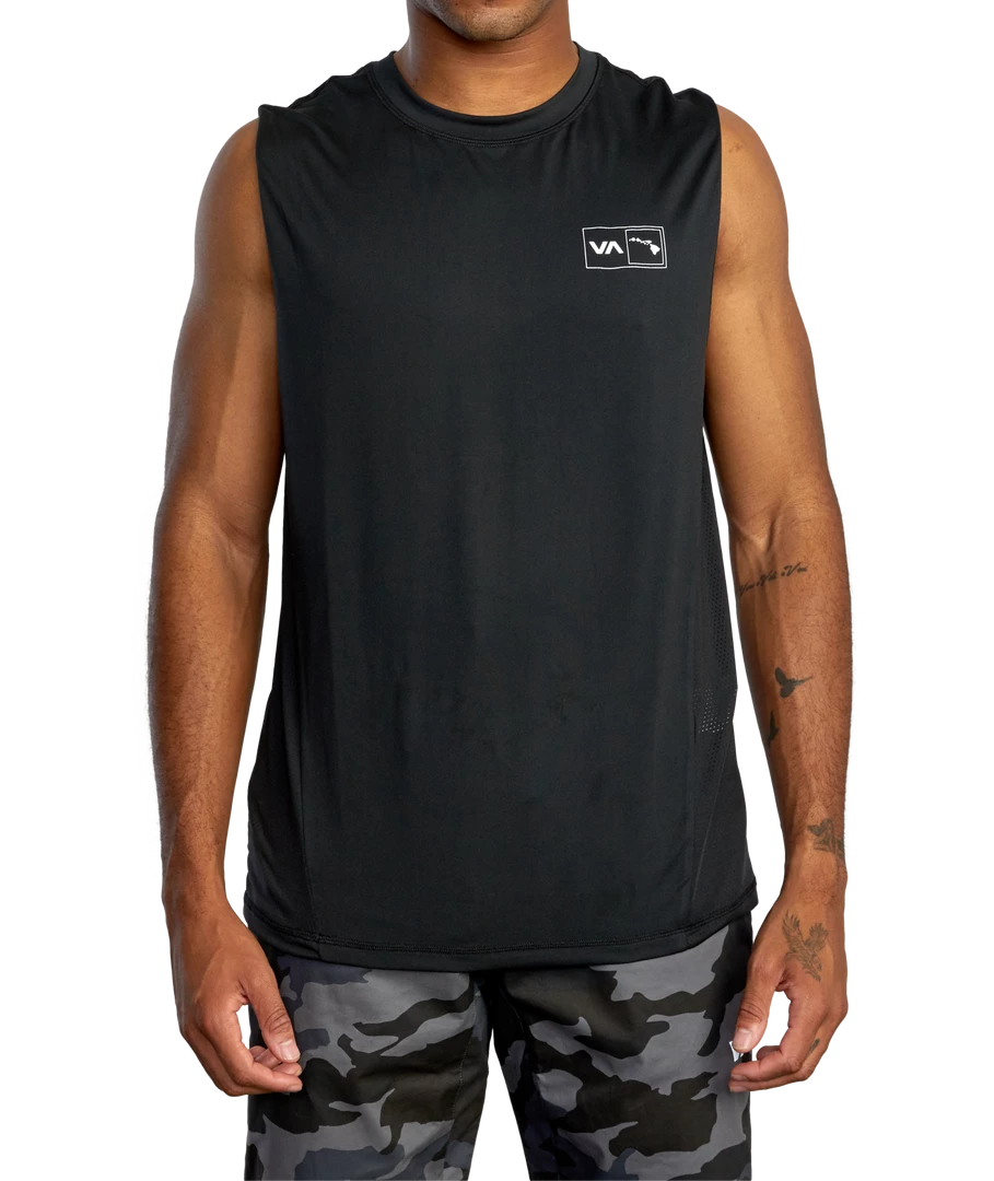 RVCA Hawaii Sport Vent Muscle Tank Top 3 RVCA Hawaii Sport Vent Muscle Tank Top