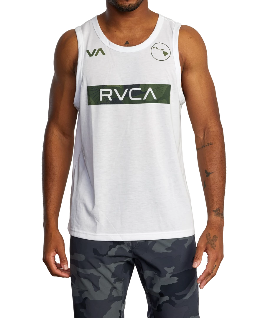 Men's Apparel RVCA Hawaii VA Box Fill Tank Top 4 Men's Apparel RVCA Hawaii VA Box Fill Tank Top