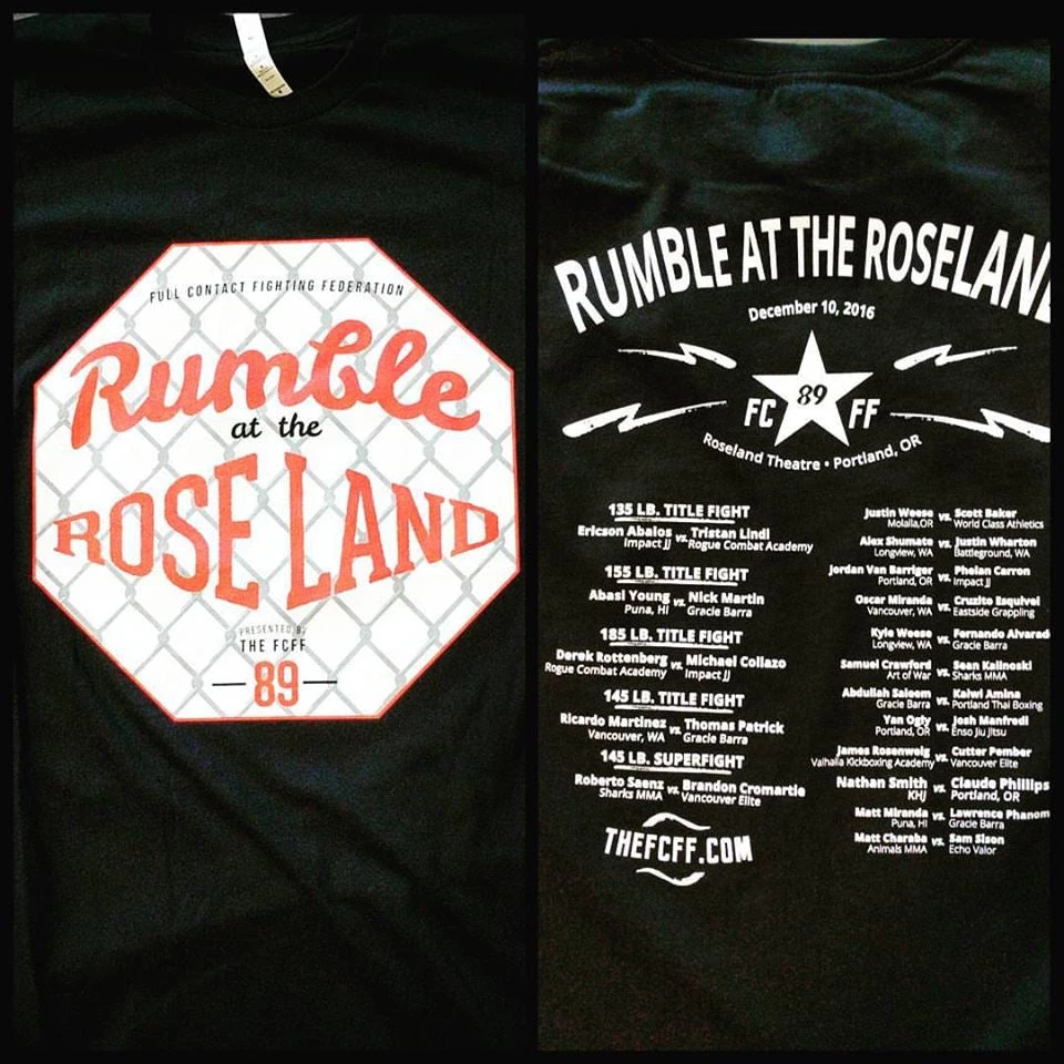 FCFF Rumble At The Roseland 89 Shirts Men's Apparel 3 FCFF Rumble At The Roseland 89 Shirts Men's Apparel
