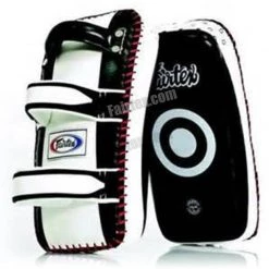 Fairtex Standard Curved Kick Pads - Black/White