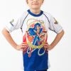 Youth Fusion Wonder Woman Kids Rash Guard - Short Sleeve