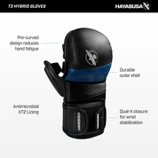 Gloves Hayabusa T3 7oz Hybrid Glove 5 Gloves Hayabusa T3 7oz Hybrid Glove