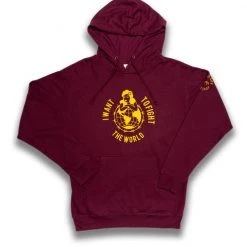 Bridge City Fight Shop Men's Apparel BCFS I Want To Fight The World Hoodie