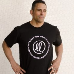 Men's Apparel Lazy Lover We Don't Sorry Here Tee