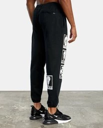 RVCA Matt Leines Faces Sweatpants Black Men's Apparel 7 RVCA Matt Leines Faces Sweatpants Black Men's Apparel