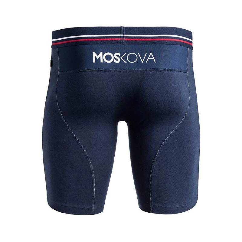 Moskova M2 Long Cotton Navy Stripe Boxer Brief 5 Moskova M2 Long Cotton Navy Stripe Boxer Brief