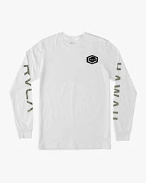 Men's Apparel RVCA Hawaii Hex Long Sleeve Tee