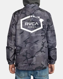 RVCA Island Hex Coaches Jacket Men's Apparel 5 RVCA Island Hex Coaches Jacket Men's Apparel