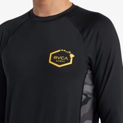 RVCA Island Hex Long Sleeve Rashguard Men's Apparel 26 RVCA Island Hex Long Sleeve Rashguard Men's Apparel