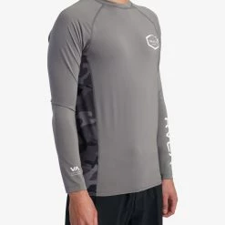 RVCA Island Hex Long Sleeve Rashguard Men's Apparel 35 RVCA Island Hex Long Sleeve Rashguard Men's Apparel