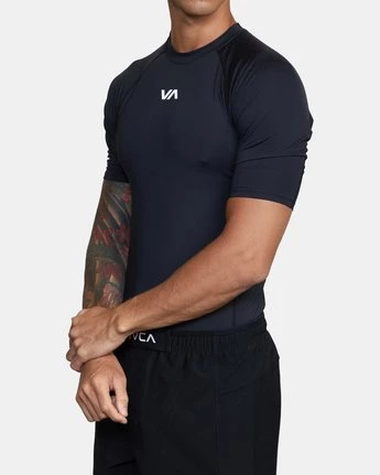 RVCA Sport Short Sleeve Rashguard Men's Apparel 6 RVCA Sport Short Sleeve Rashguard Men's Apparel