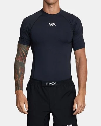 RVCA Sport Short Sleeve Rashguard Men's Apparel 4 RVCA Sport Short Sleeve Rashguard Men's Apparel