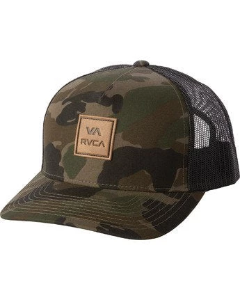 RVCA VA All The Way Curved Brim Trucker Hat Hats