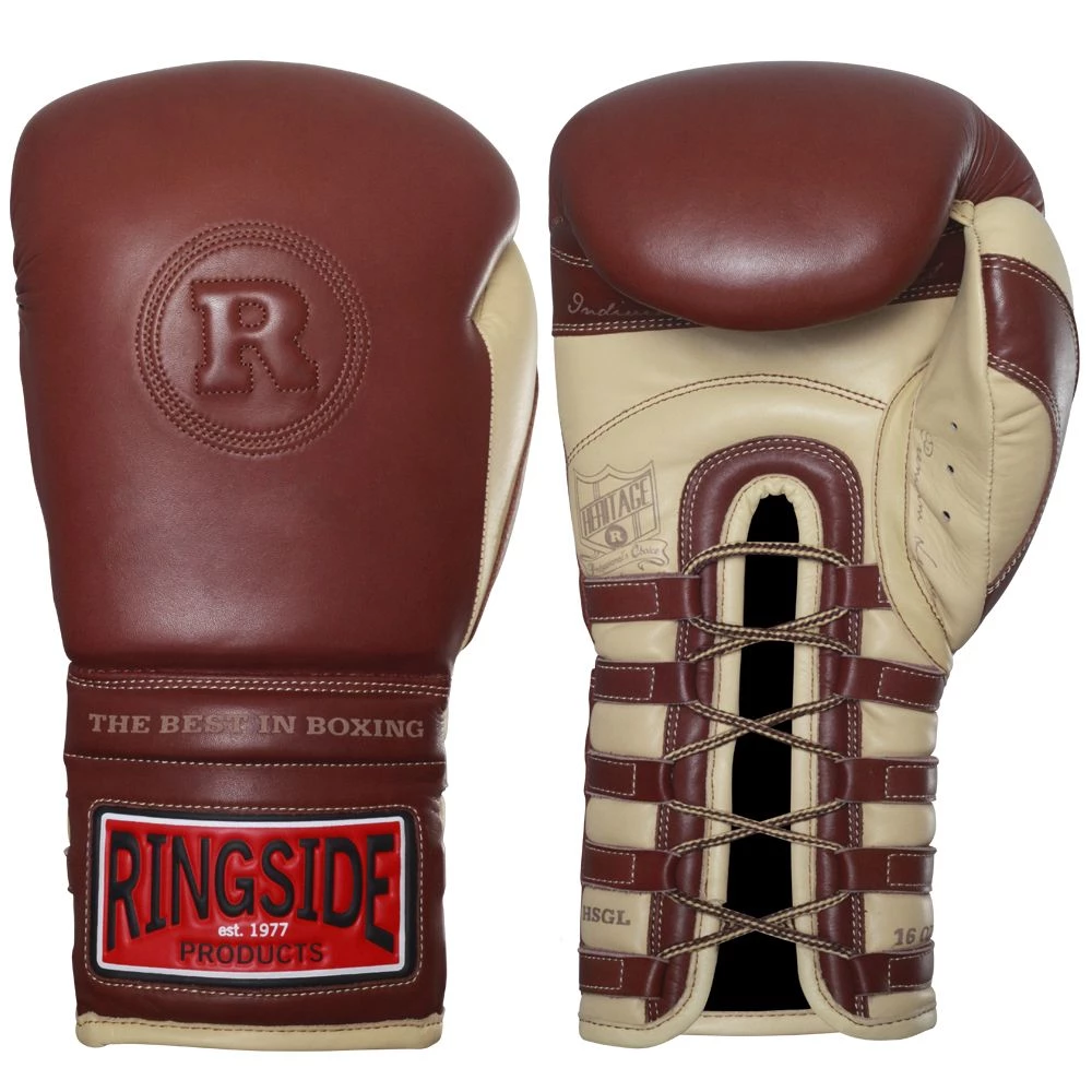 Ringside Heritage Lace Sparring Gloves 3 Ringside Heritage Lace Sparring Gloves