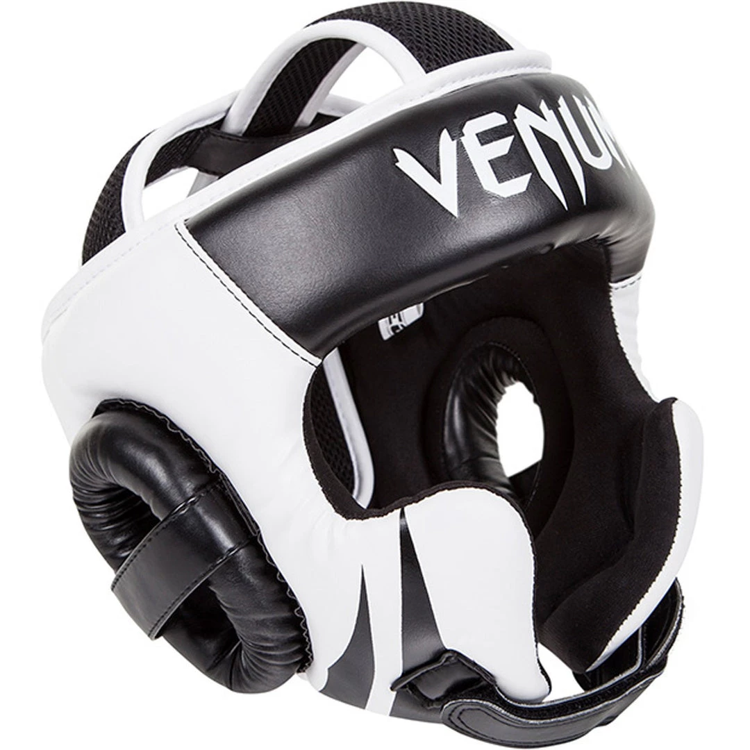 Venum Challenger 2.0 Headgear - Hook & Loop Strap - Black/Ice Protective Gear 3 Venum Challenger 2.0 Headgear - Hook & Loop Strap - Black/Ice Protective Gear