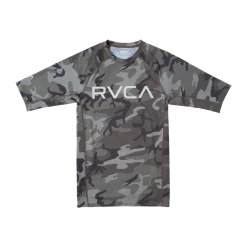 RVCA Boys Short Sleeve Rashguard Youth