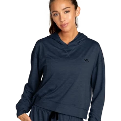 Women's RVCA Cable Cropped Workout Hoodie