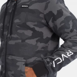 Men's Apparel RVCA Swift Zip Up Hoodie Box