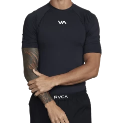 RVCA Sport Short Sleeve Rashguard Men's Apparel