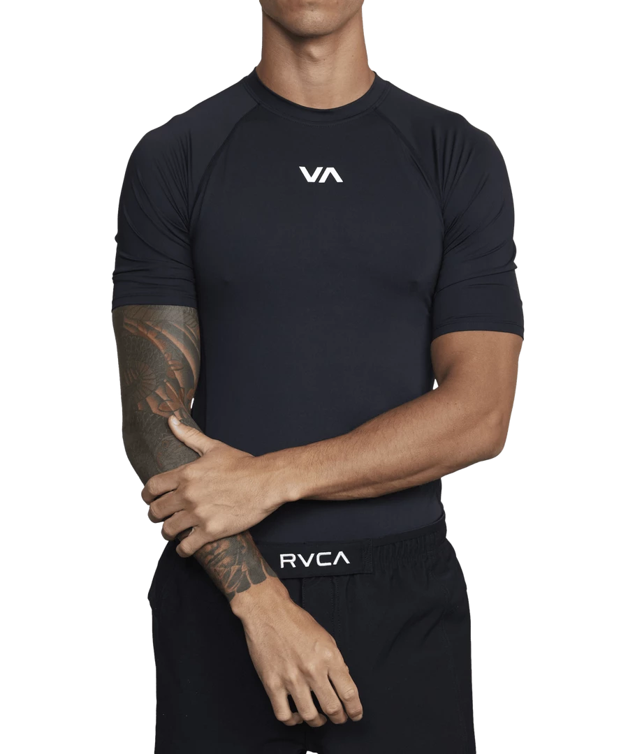 RVCA Sport Short Sleeve Rashguard Men's Apparel 3 RVCA Sport Short Sleeve Rashguard Men's Apparel