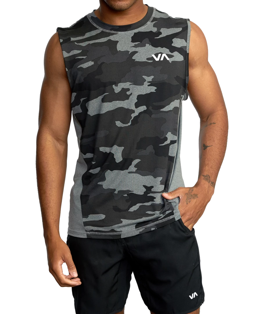 RVCA Sport Vent Muscle Tank Top 3 RVCA Sport Vent Muscle Tank Top