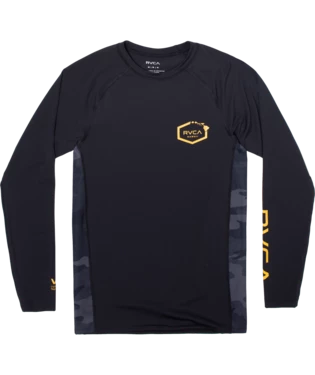 RVCA Island Hex Long Sleeve Rashguard Men's Apparel 6 RVCA Island Hex Long Sleeve Rashguard Men's Apparel