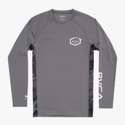 RVCA Island Hex Long Sleeve Rashguard Men's Apparel 22 RVCA Island Hex Long Sleeve Rashguard Men's Apparel