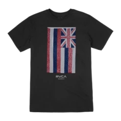 RVCA Hawaii Defer Flag Tee Men's Apparel