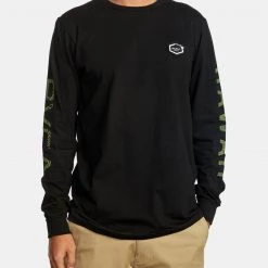 Men's Apparel RVCA Hawaii Hex Long Sleeve Tee