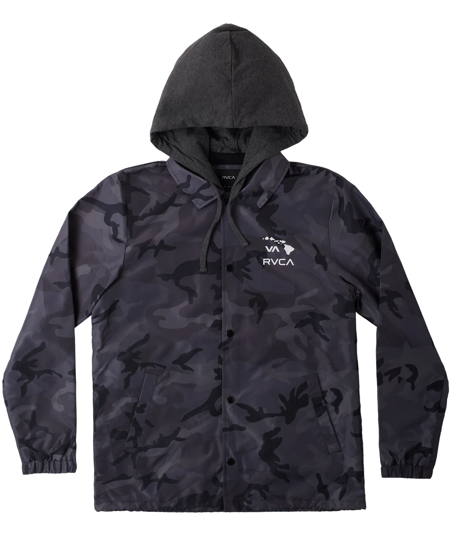 RVCA Island Hex Coaches Jacket Men's Apparel 3 RVCA Island Hex Coaches Jacket Men's Apparel