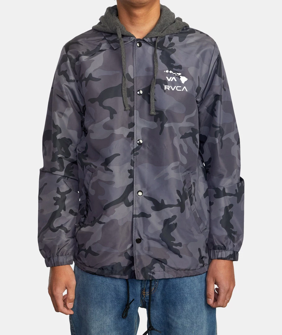 RVCA Island Hex Coaches Jacket Men's Apparel 4 RVCA Island Hex Coaches Jacket Men's Apparel